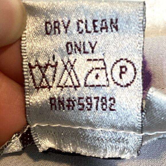 Adrianna Papell Asymmetrical Skirt 12 Purple Vintage Floral Fairycore Whimsical - Picture 7 of 10